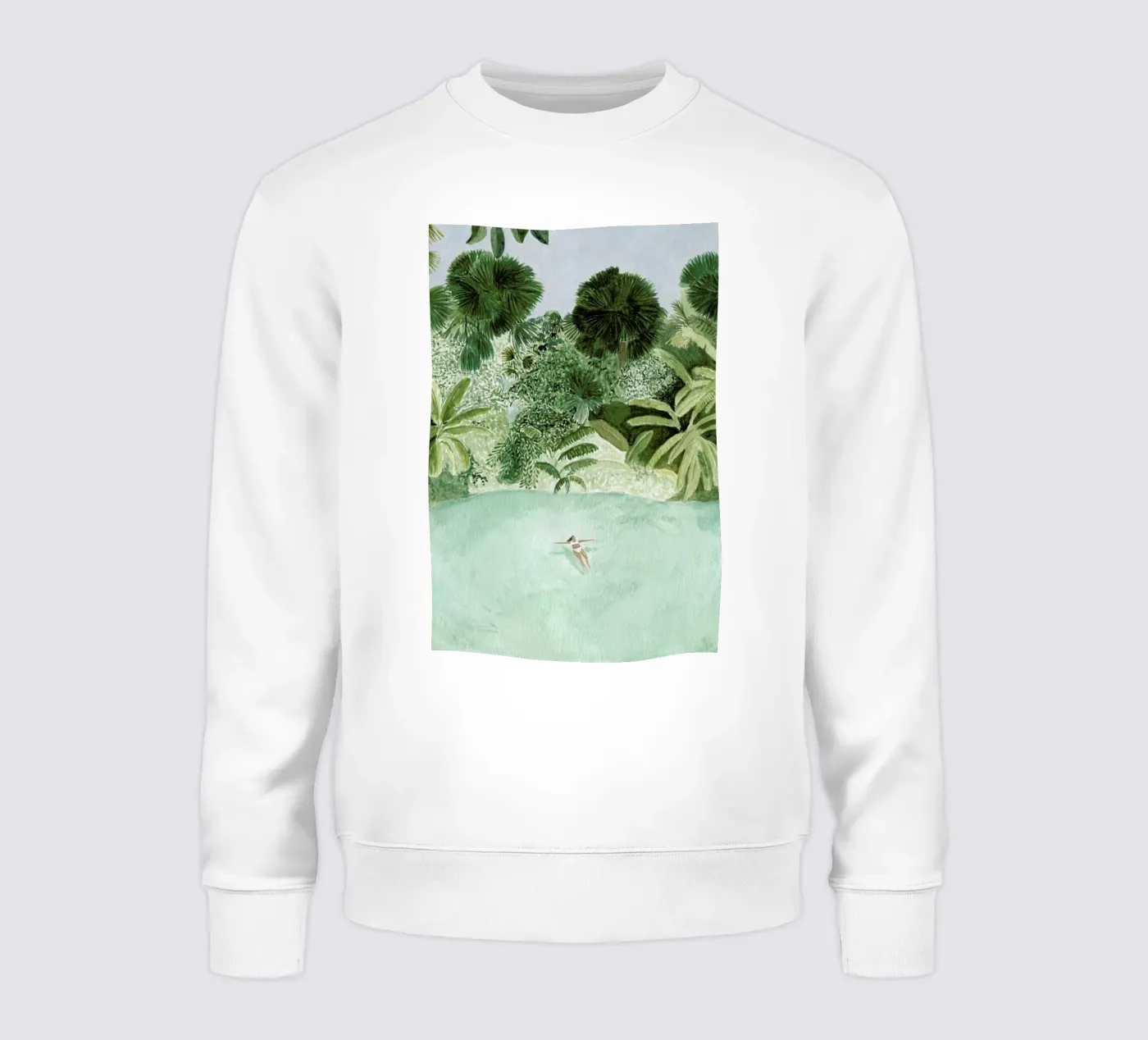 Bathing Girl sweatshirt by Isabelle Vandeplassche