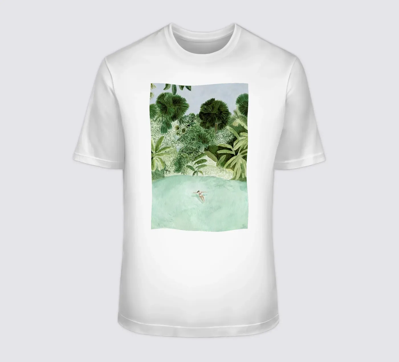 Bathing Girl t-shirt by Isabelle Vandeplassche