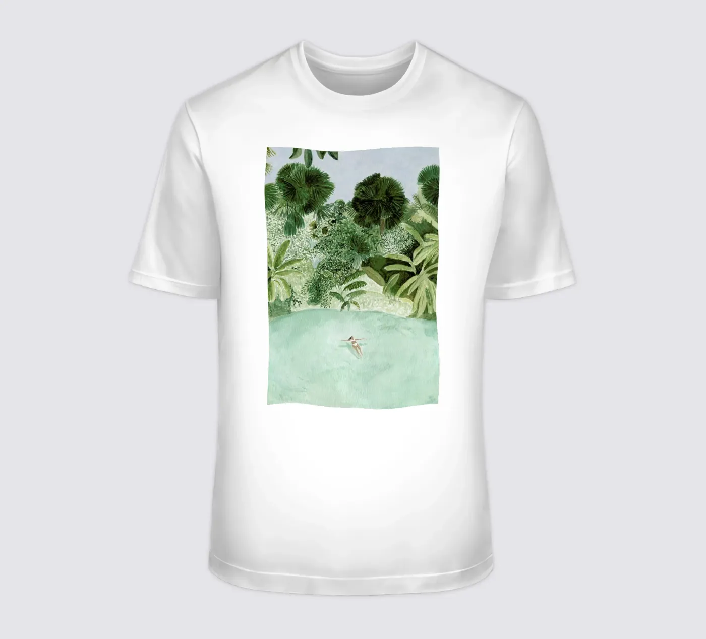 Bathing Girl t-shirt by Isabelle Vandeplassche