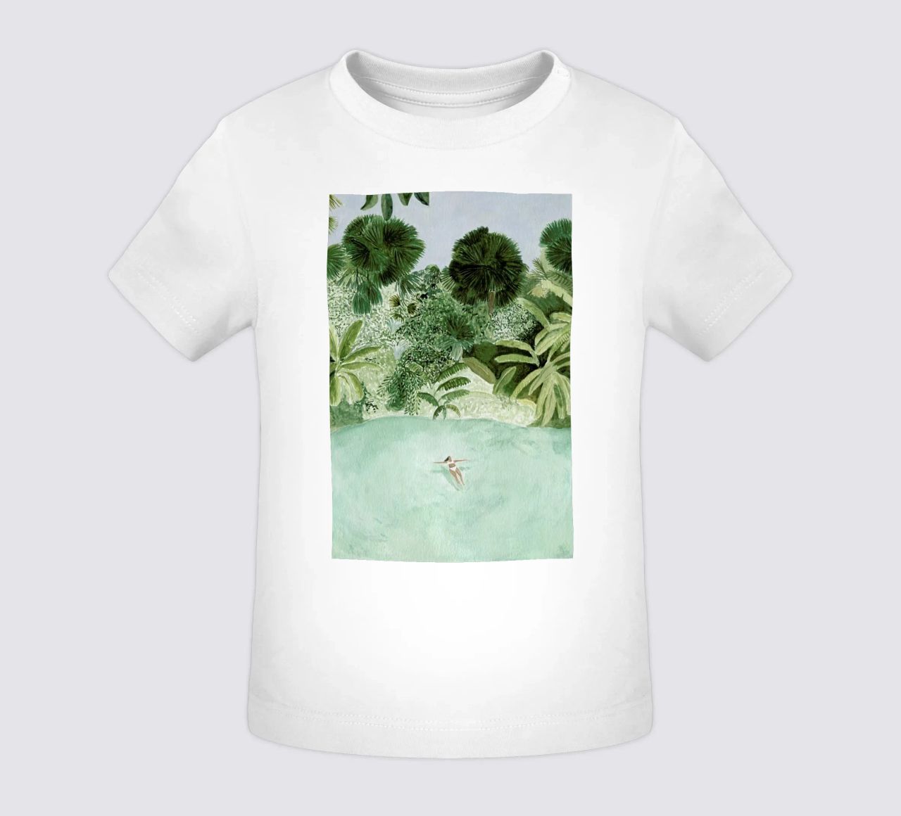 Bathing Girl Baby T-Shirt von Isabelle Vandeplassche