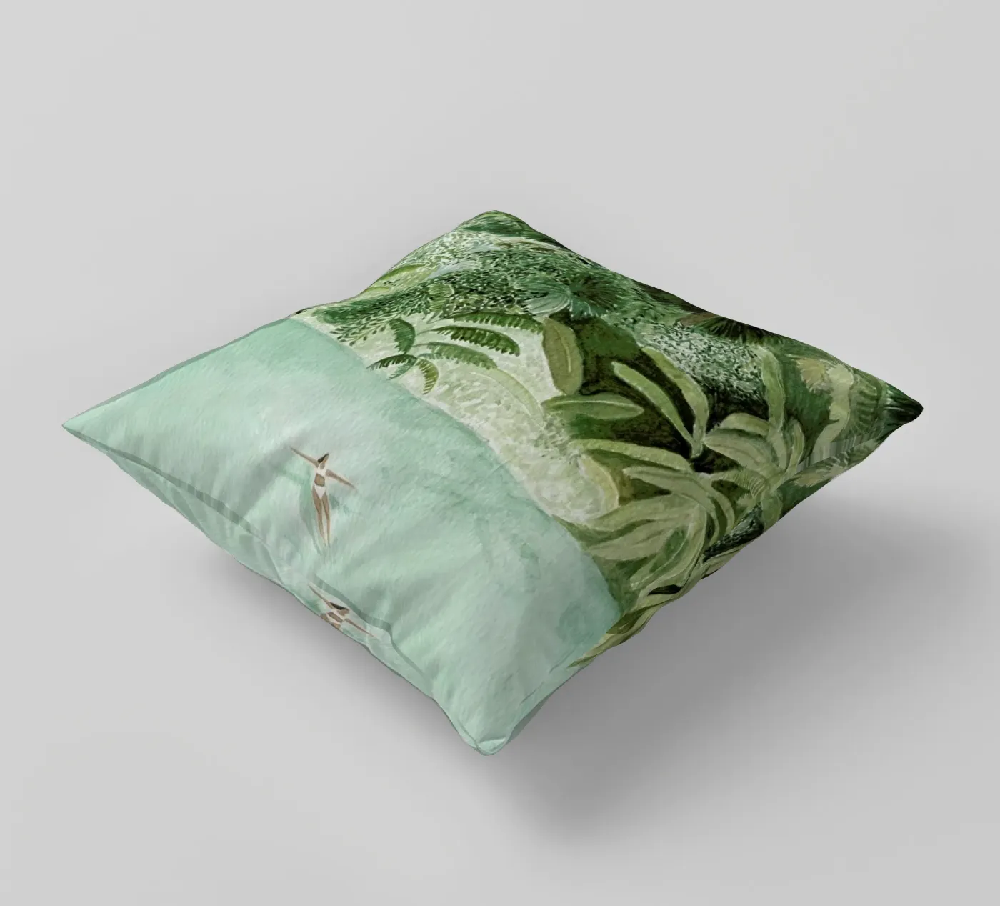 Bathing Girl decorative cushion by Isabelle Vandeplassche