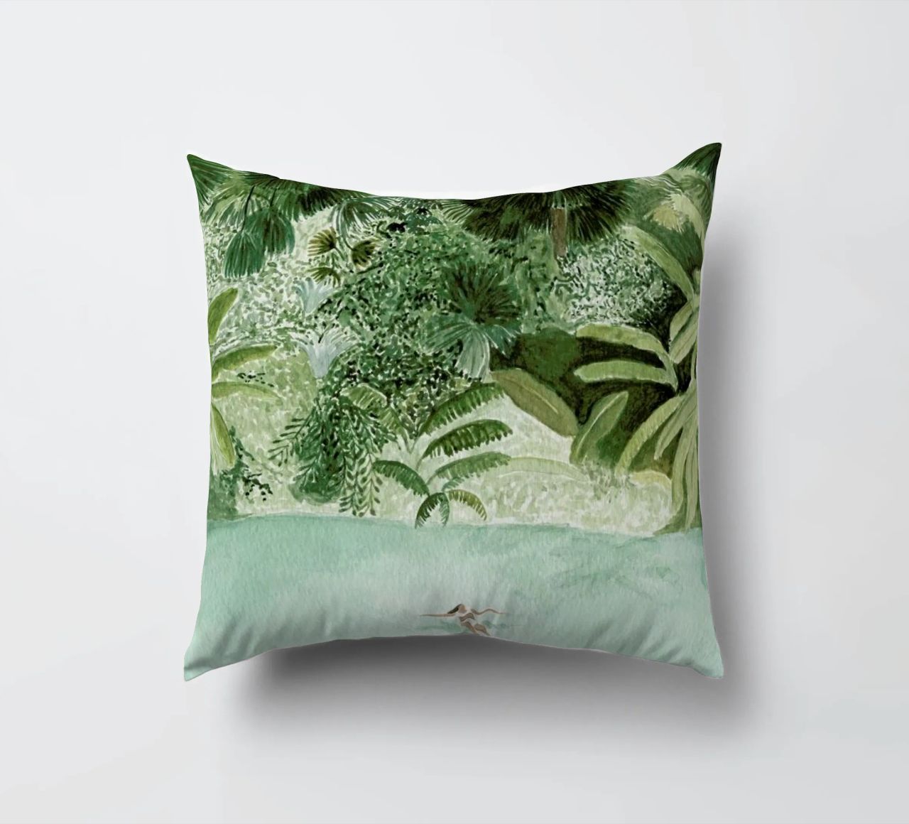 Bathing Girl decorative cushion by Isabelle Vandeplassche