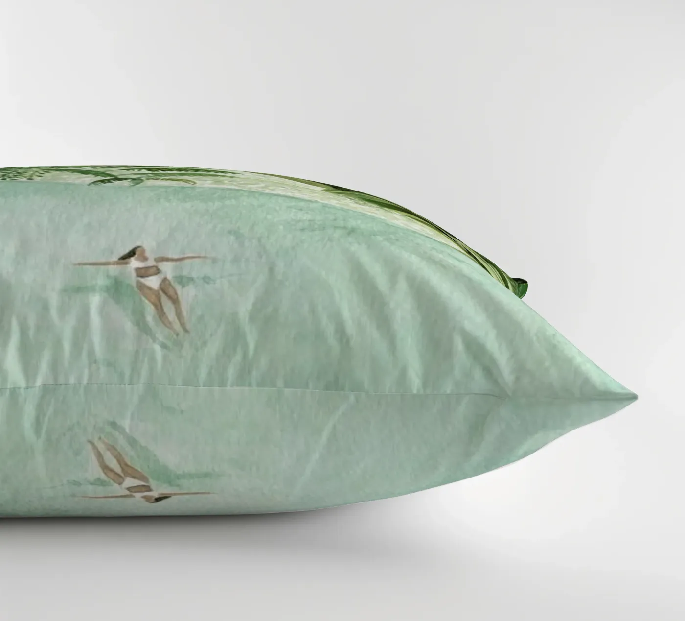 Bathing Girl decorative cushion by Isabelle Vandeplassche