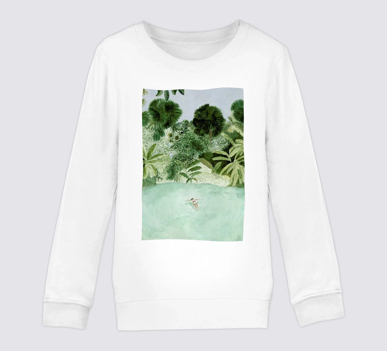 Bathing Girl Kinder Sweatshirt von Isabelle Vandeplassche