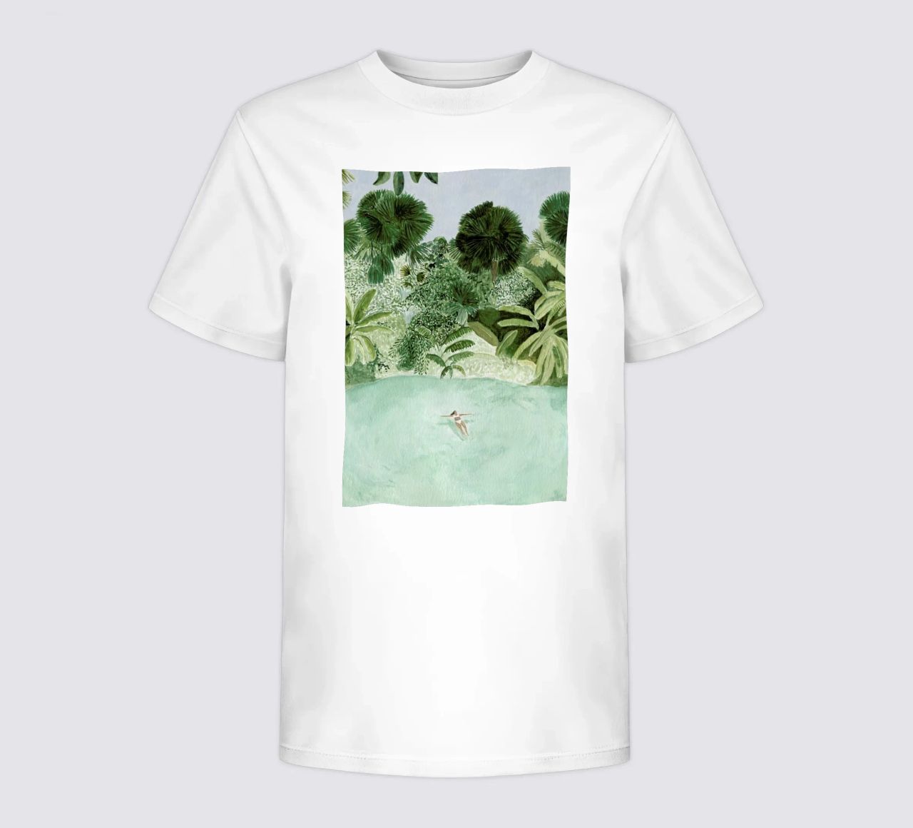 Bathing Girl Kinder T-Shirt von Isabelle Vandeplassche