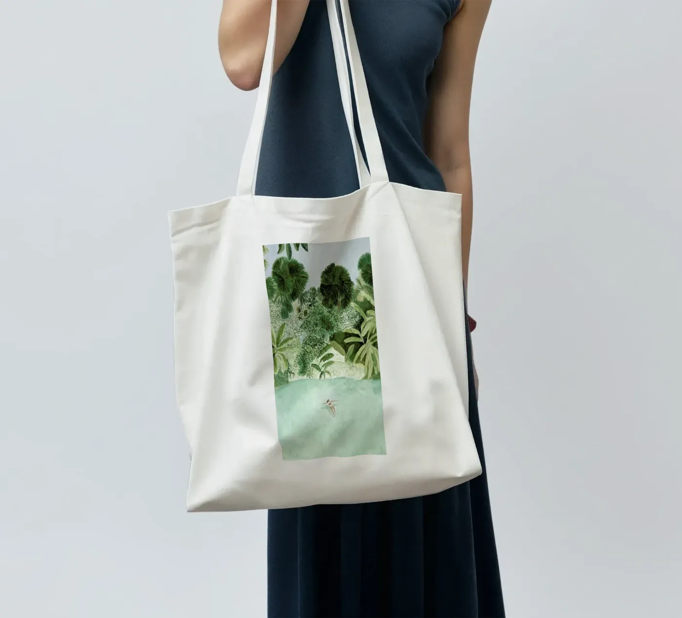 Bathing Girl tote bag by Isabelle Vandeplassche