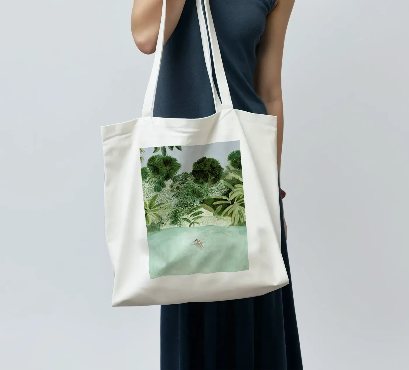 Bathing Girl tote bag by Isabelle Vandeplassche