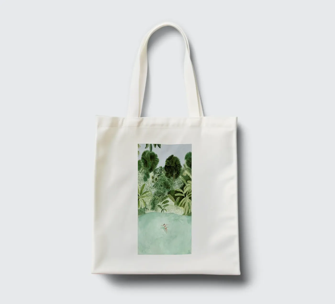 Bathing Girl tote bag by Isabelle Vandeplassche
