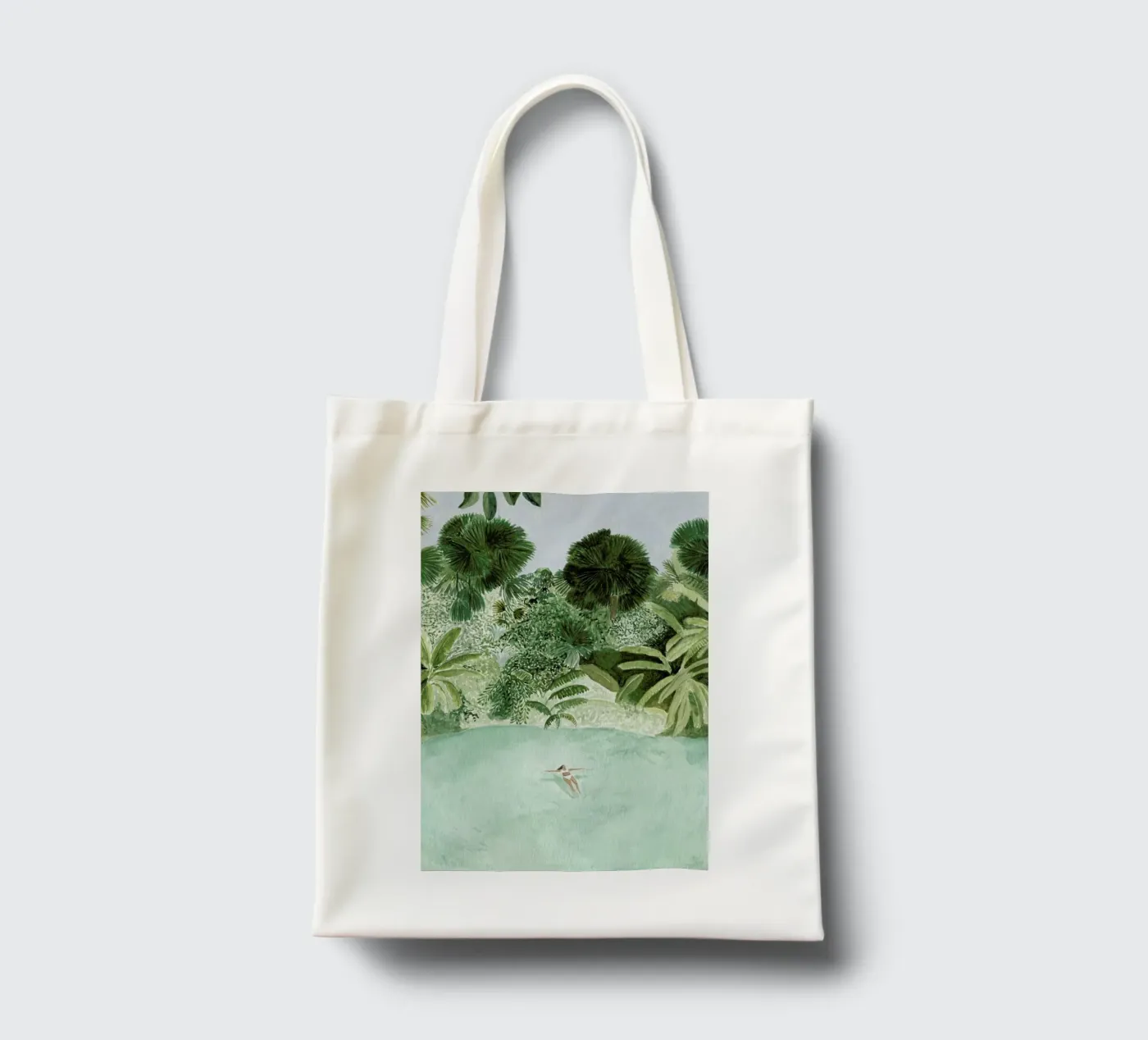Bathing Girl tote bag by Isabelle Vandeplassche
