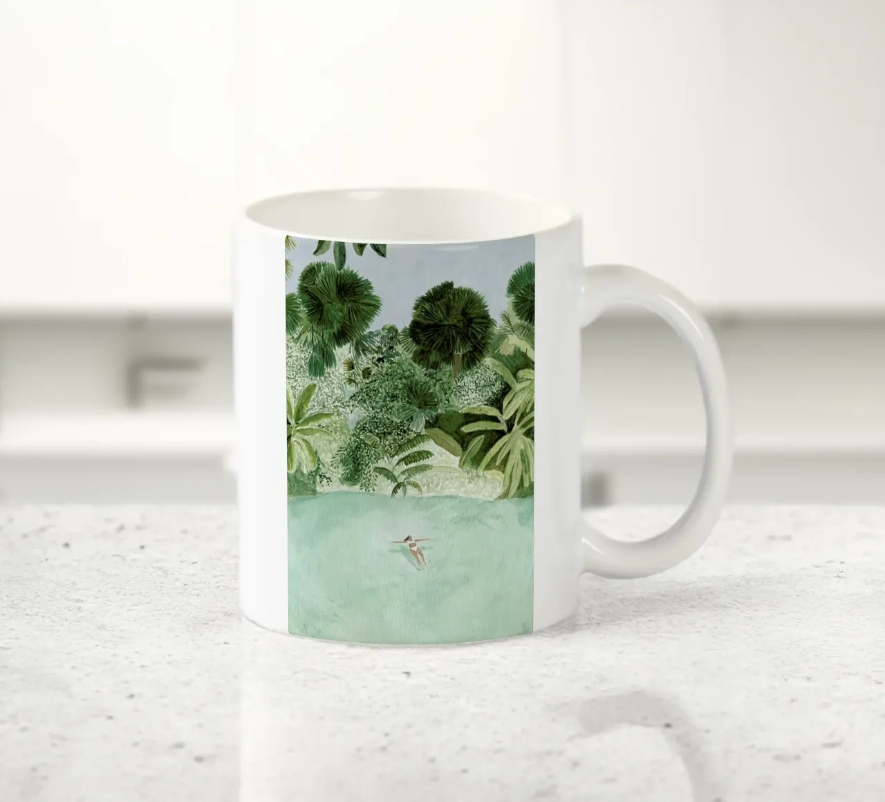 Bathing Girl ceramic mug by Isabelle Vandeplassche