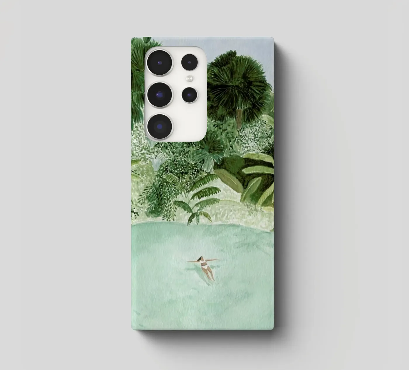 Bathing Girl samsung phone case by Isabelle Vandeplassche