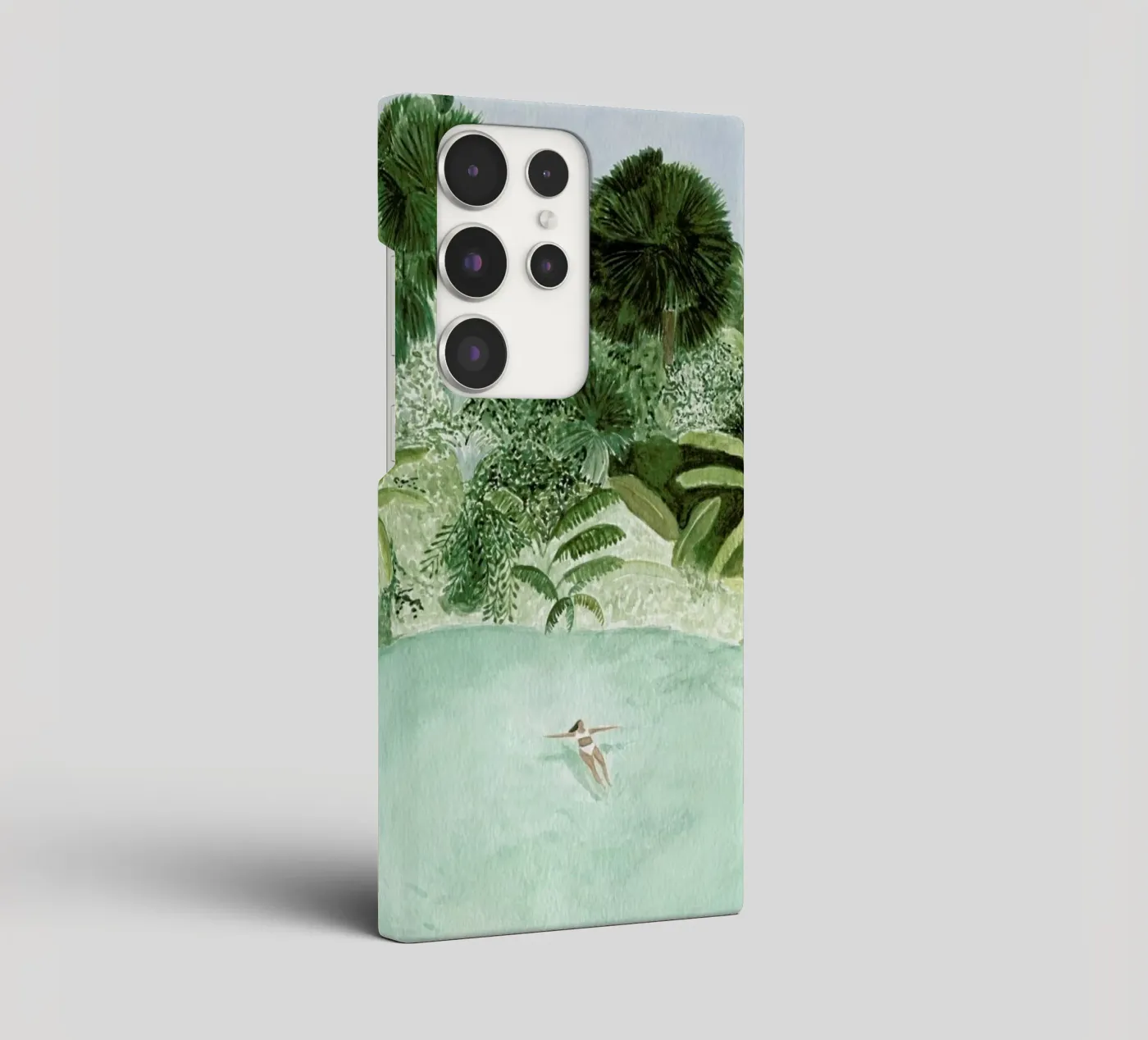 Bathing Girl samsung phone case by Isabelle Vandeplassche