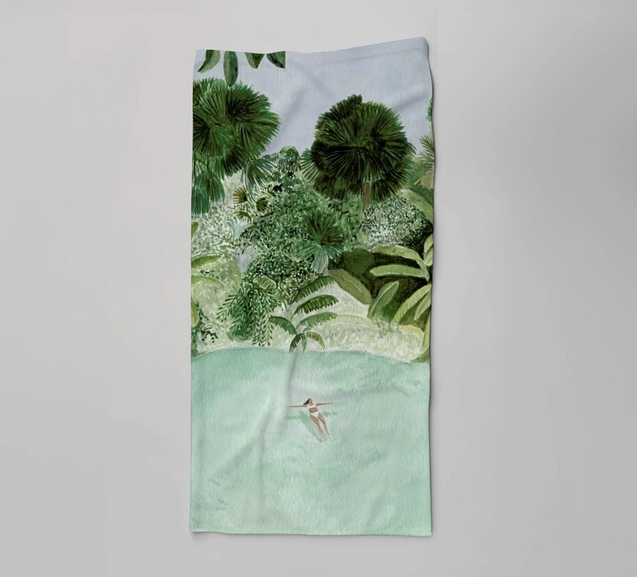 Bathing Girl towel by Isabelle Vandeplassche