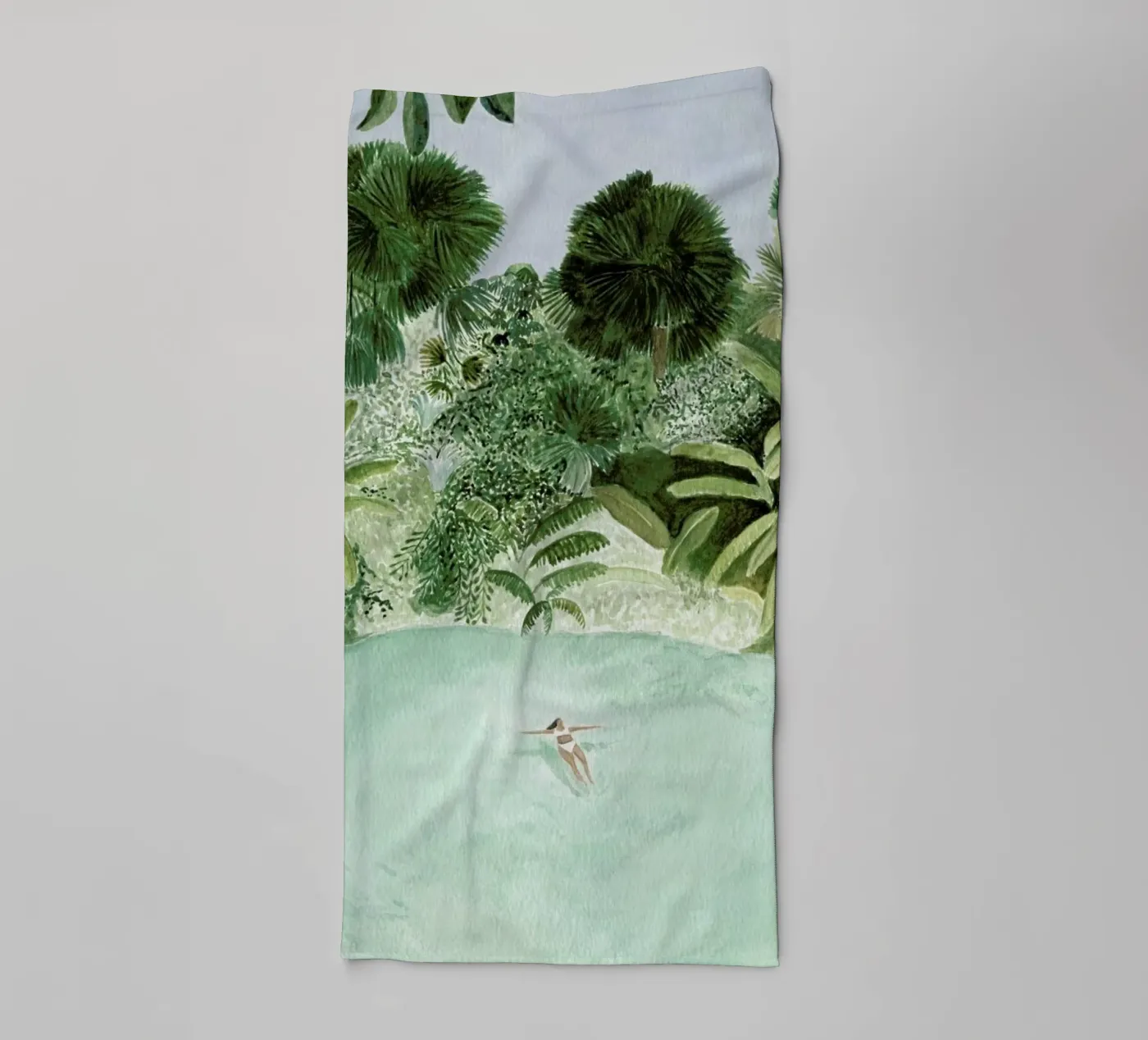 Bathing Girl towel by Isabelle Vandeplassche