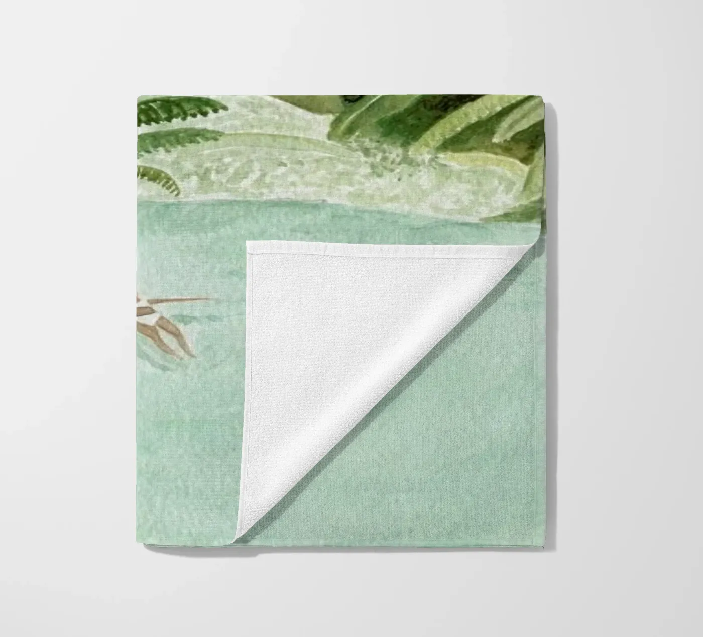 Bathing Girl beach towel by Isabelle Vandeplassche