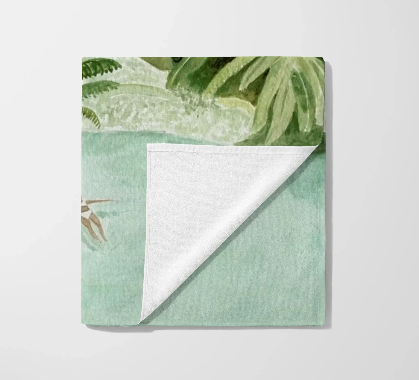 Bathing Girl beach towel by Isabelle Vandeplassche