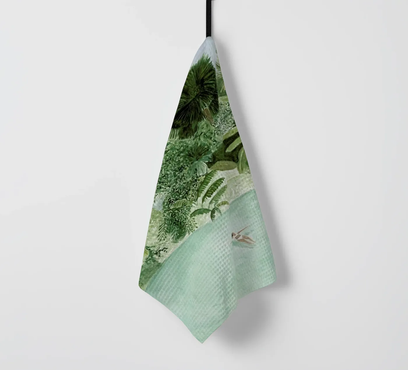 Bathing Girl tea towel by Isabelle Vandeplassche