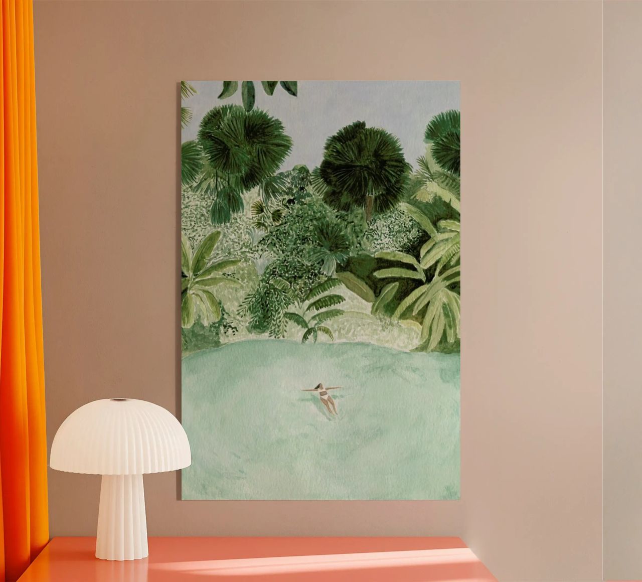 Bathing Girl Acryl-Glas von Isabelle Vandeplassche