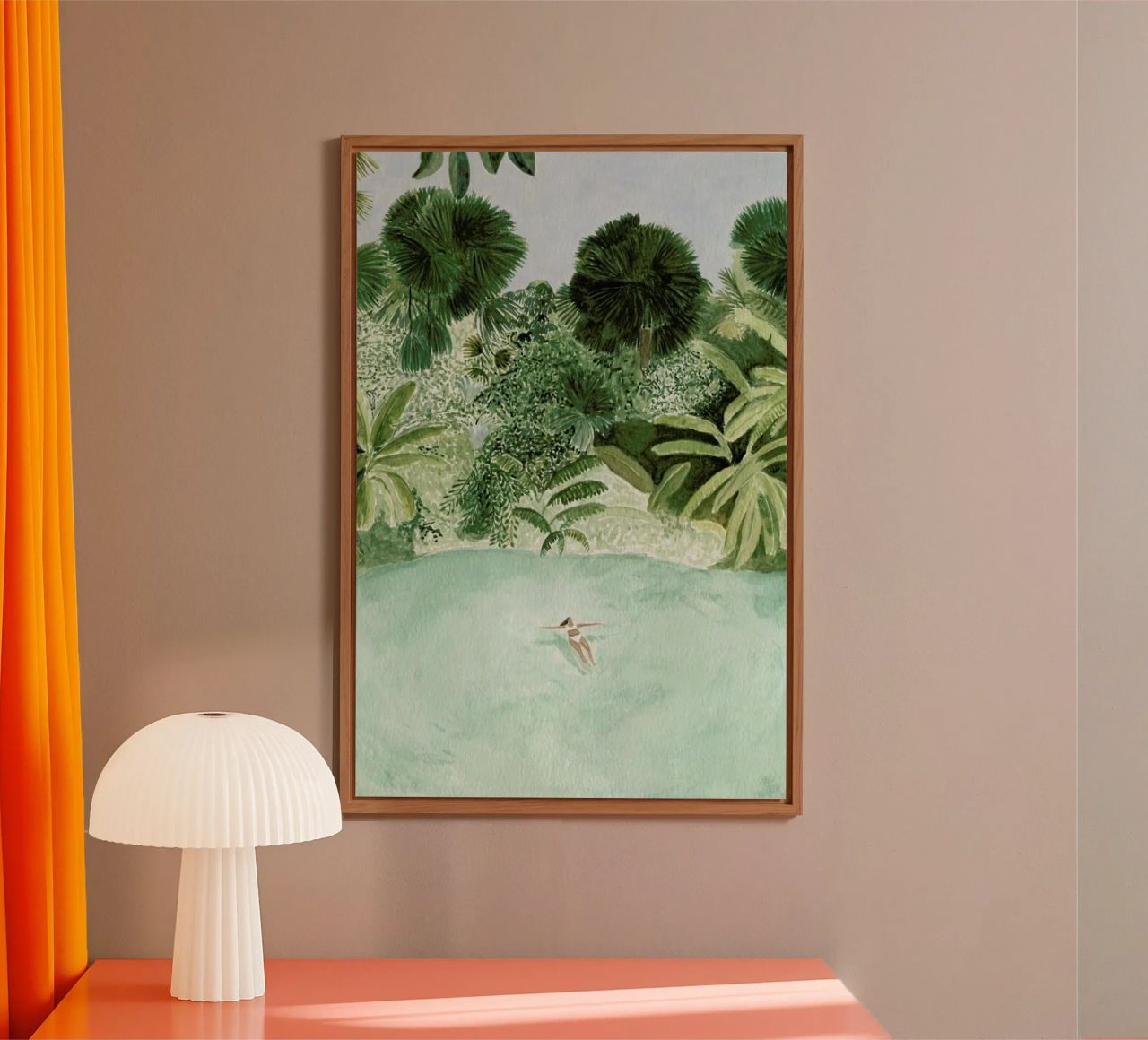 Bathing Girl alluminio dibond da Isabelle Vandeplassche