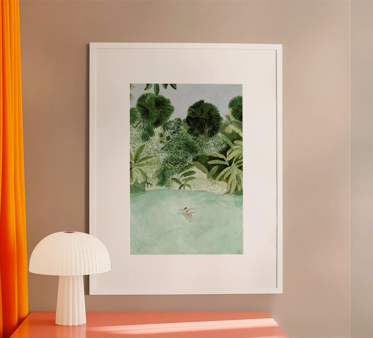 Bathing Girl Poster von Isabelle Vandeplassche