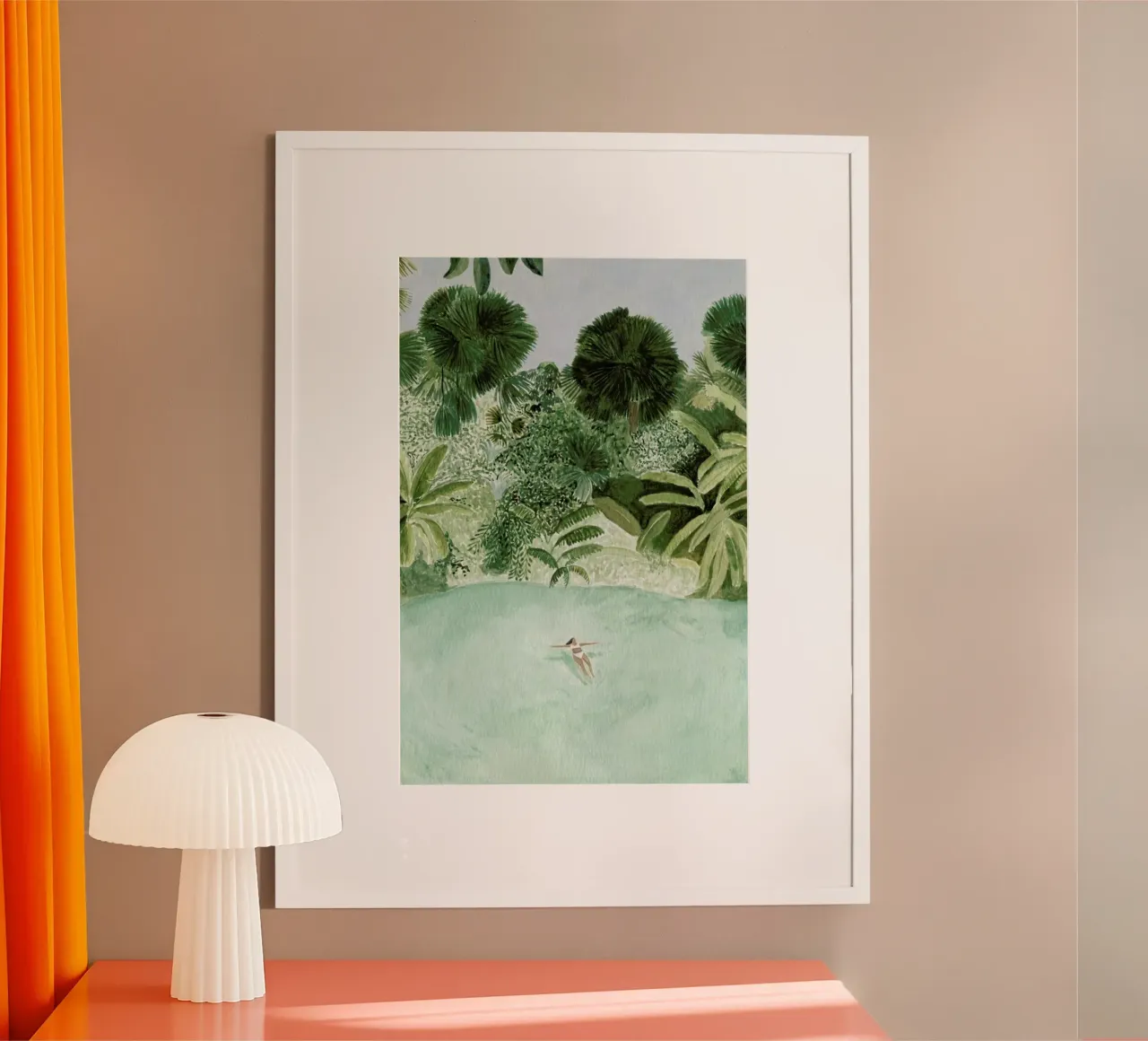 Bathing Girl poster by Isabelle Vandeplassche