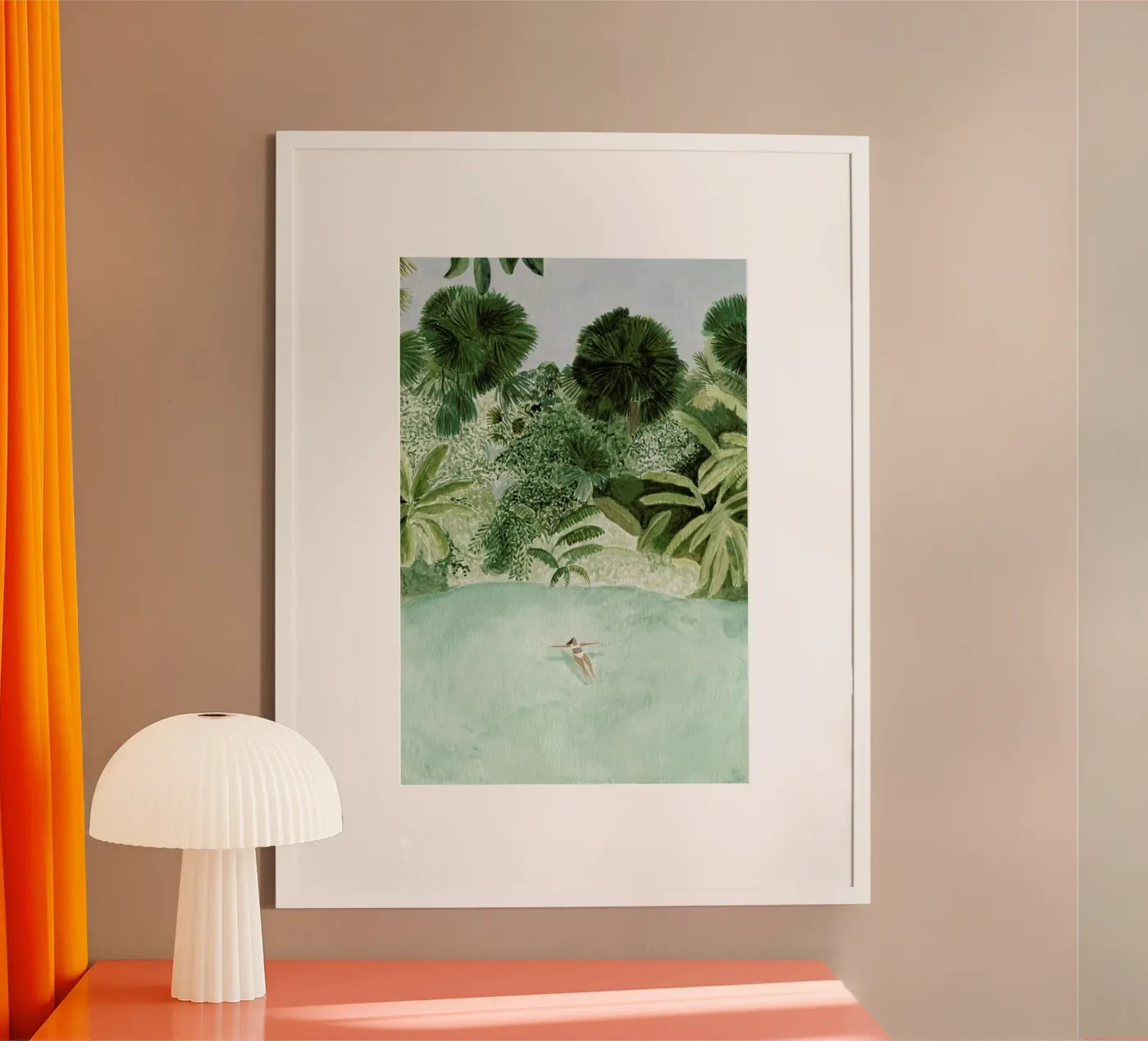 Bathing Girl poster by Isabelle Vandeplassche