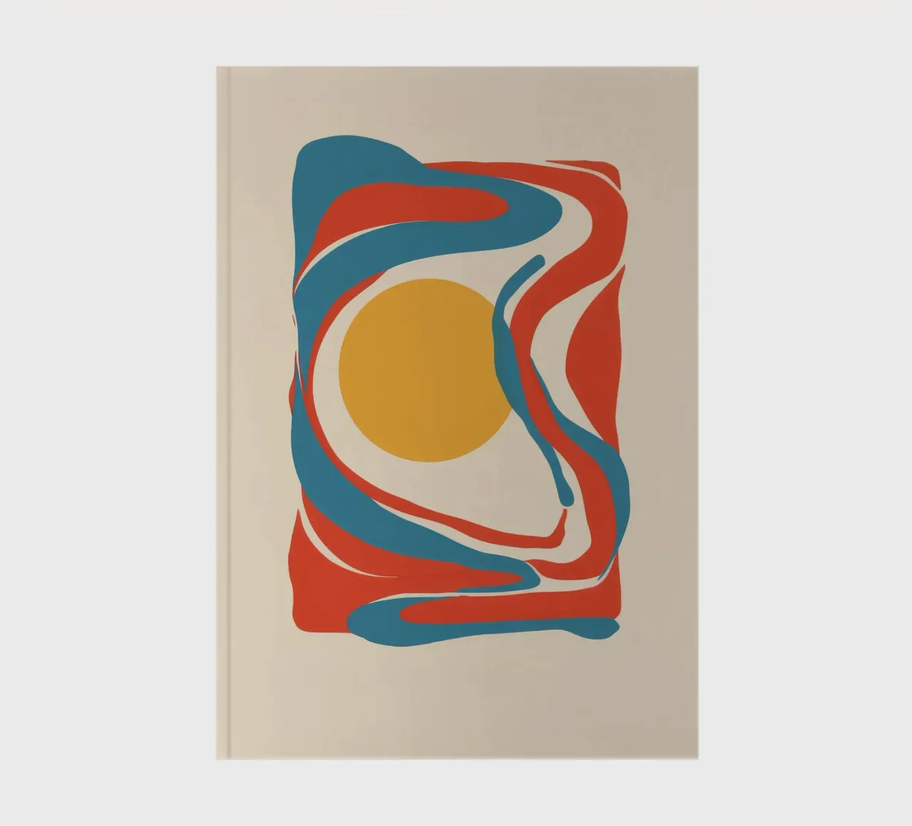 Primordial Shape Abstrakt Notizbuch von Stone Patina