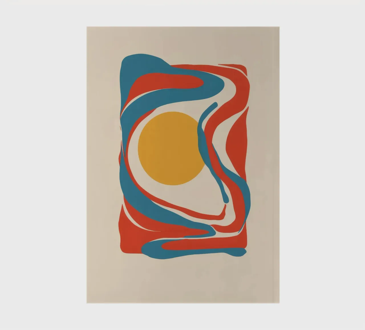 Primordial Shape Abstrakt Notizbuch von Stone Patina