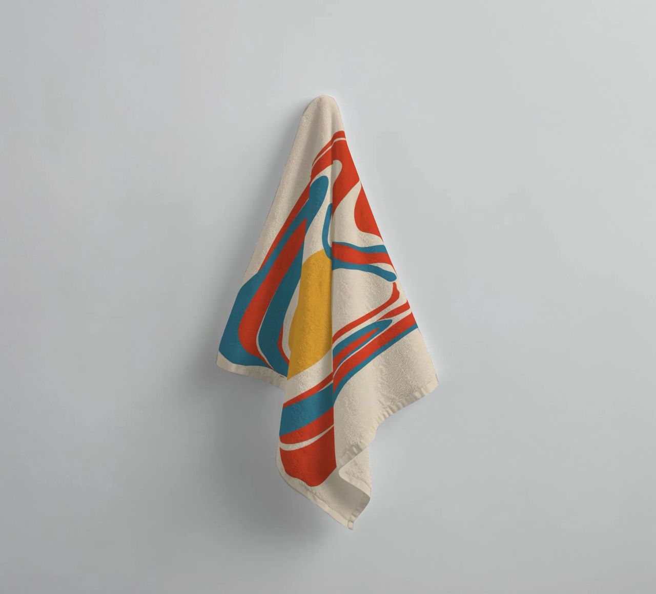 Primordial Shape Abstract towel by Stone Patina