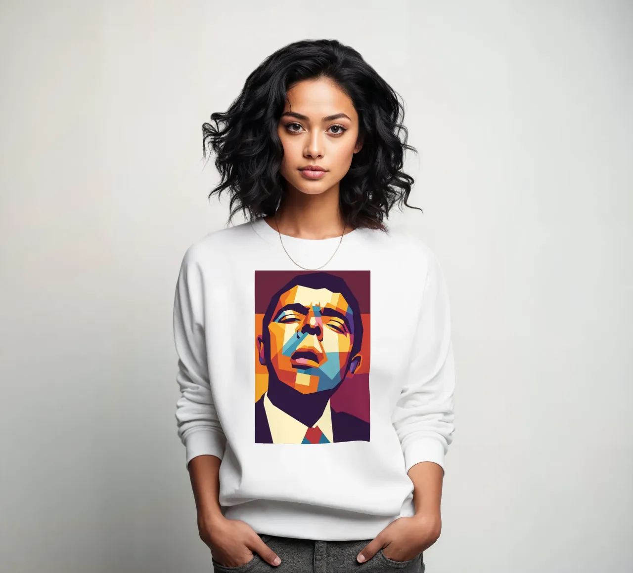 rowan atkinson retro pop art wpap felpa da aiswa