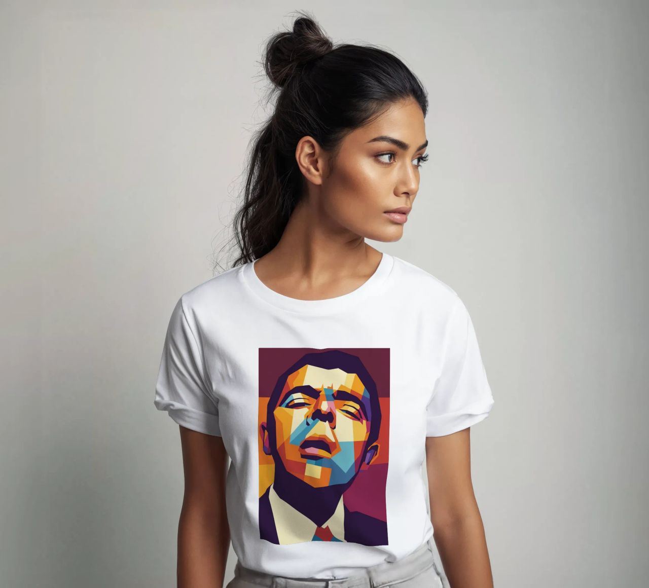 rowan atkinson retro pop art wpap t-shirt da aiswa