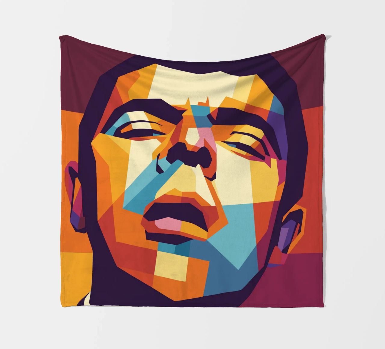 rowan atkinson retro pop art wpap coperta in pile da aiswa