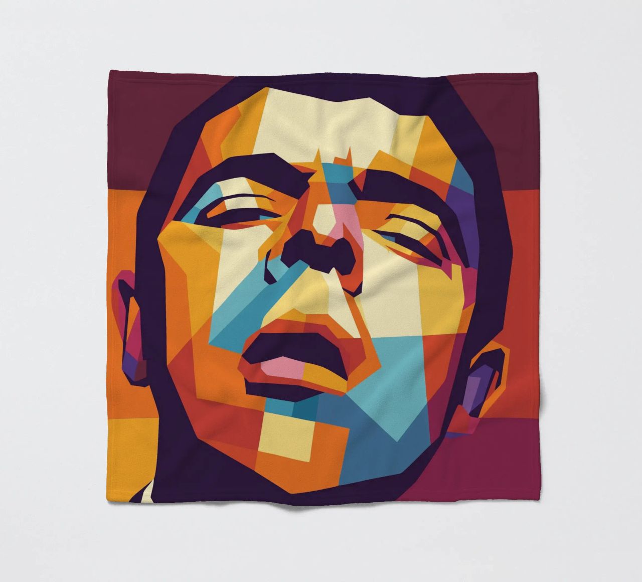 rowan atkinson retro pop art wpap coperta in pile da aiswa