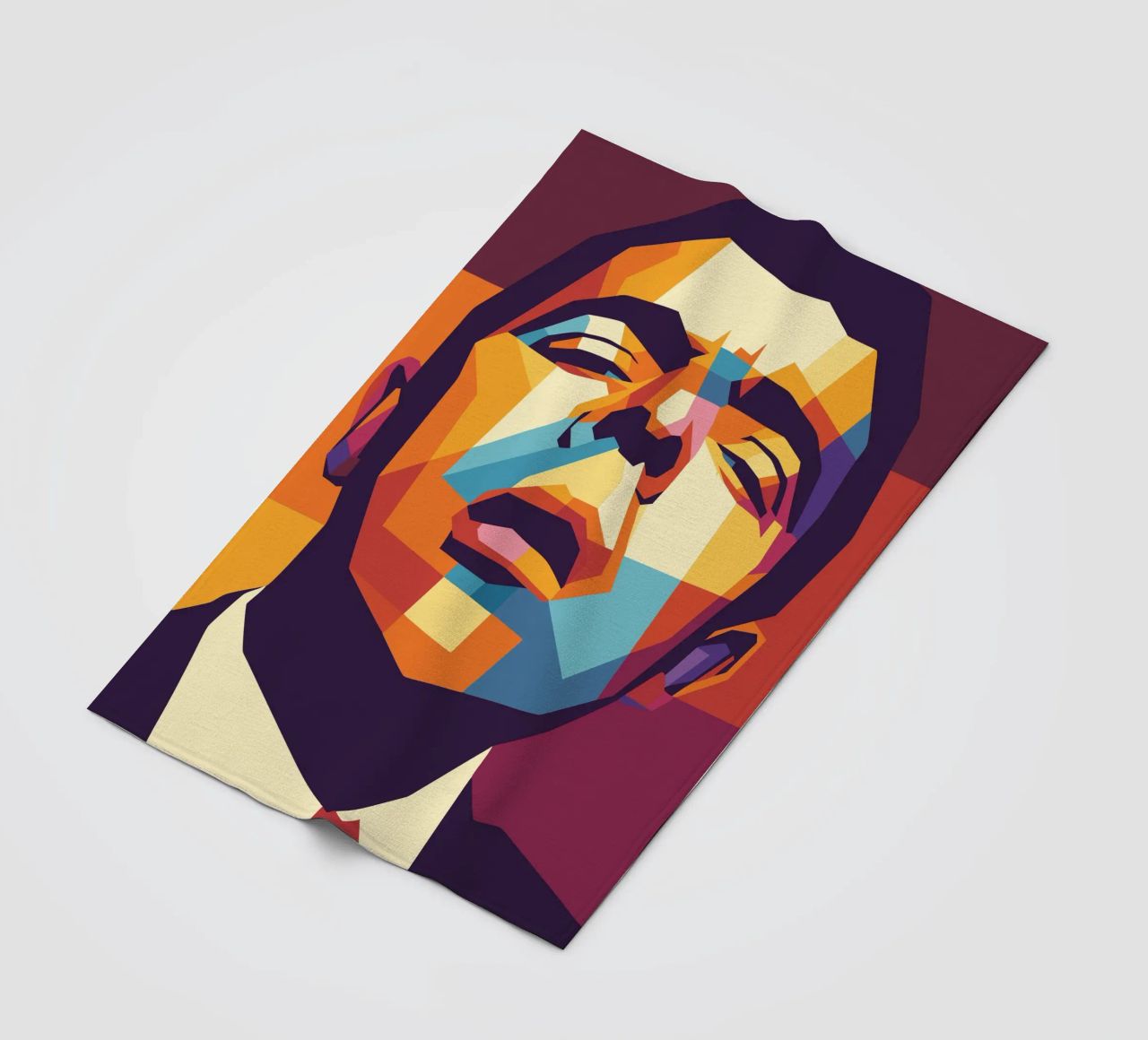 rowan atkinson retro pop art wpap coperta in pile da aiswa