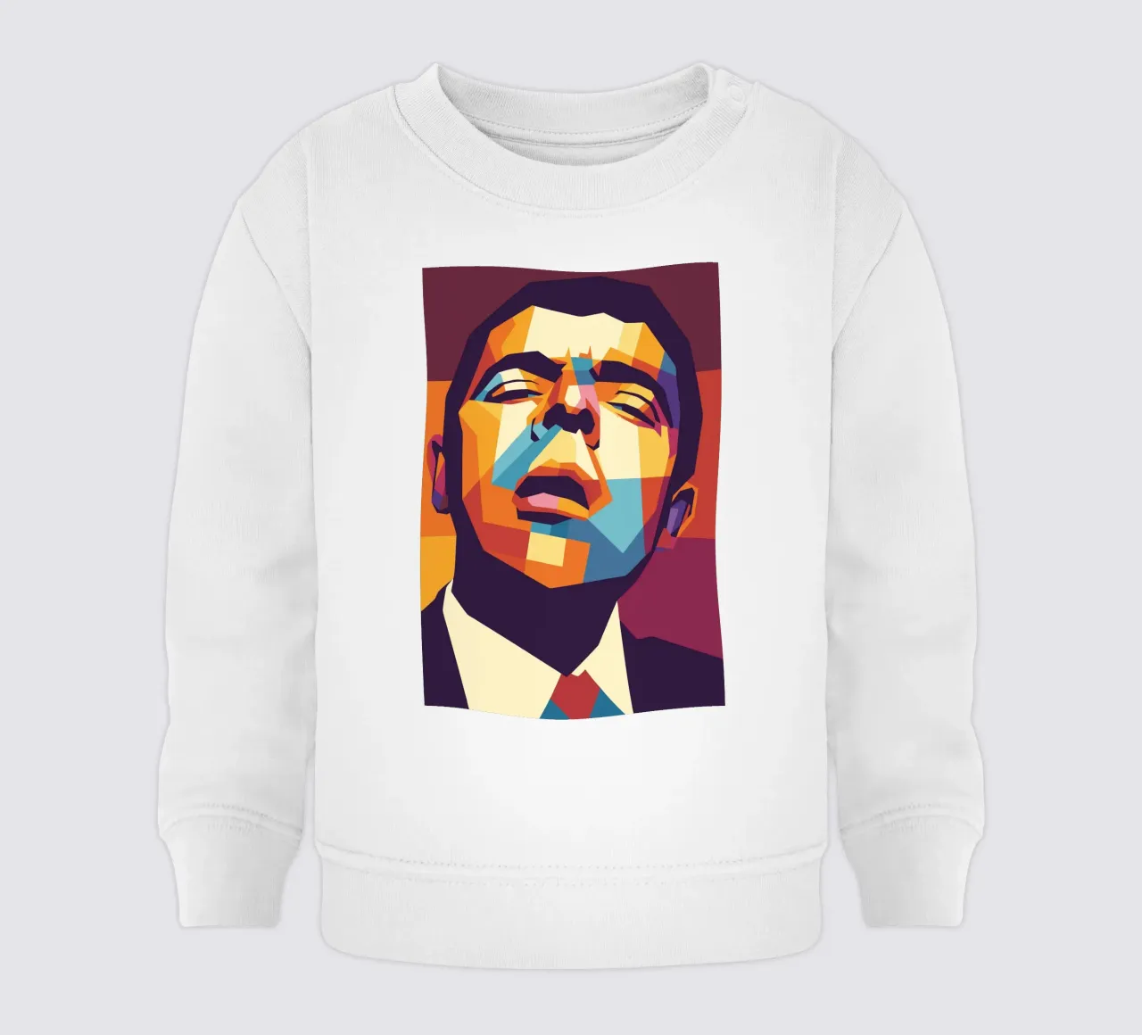 rowan atkinson retro pop art wpap felpa neonato da aiswa