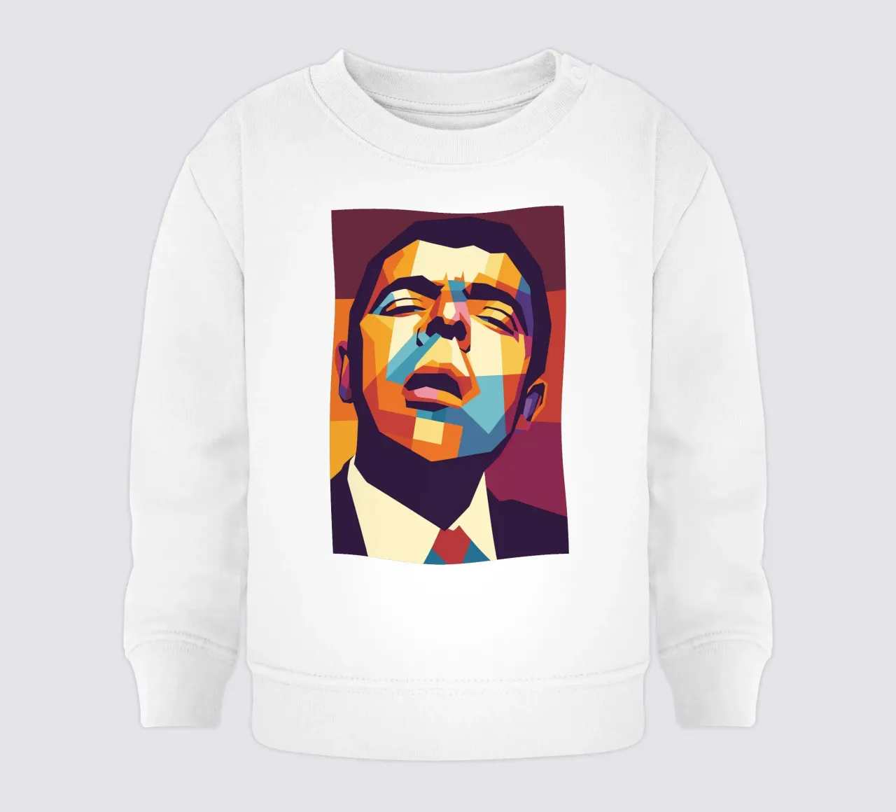 rowan atkinson retro pop art wpap sudadera de bebé de aiswa