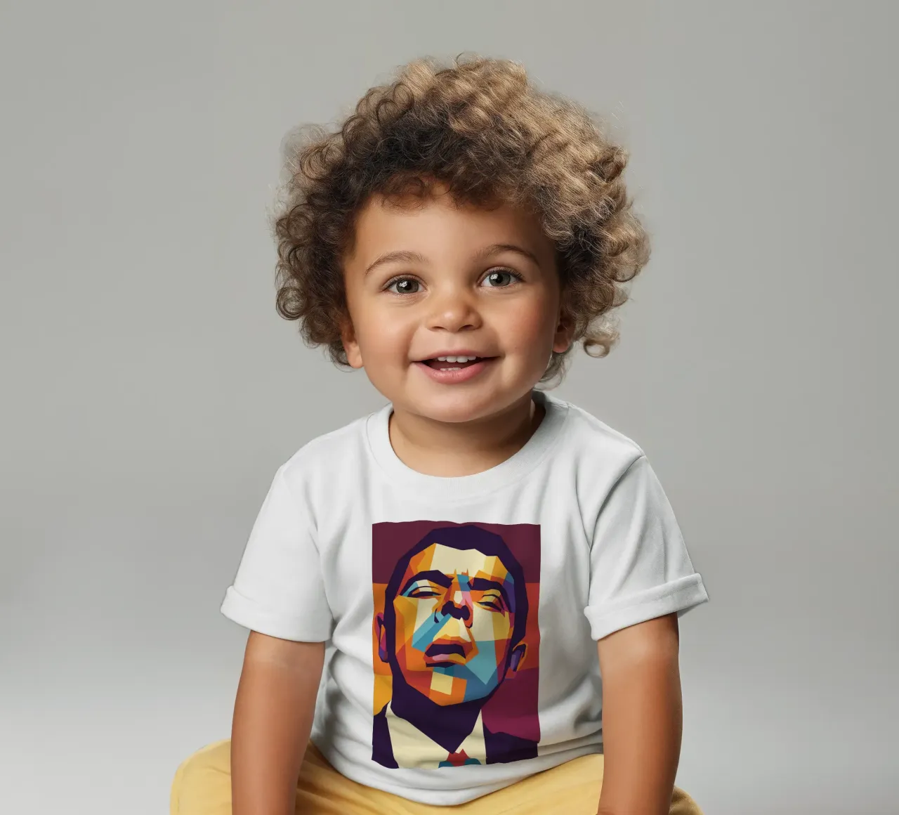 rowan atkinson retro pop art wpap camiseta de bebé de aiswa