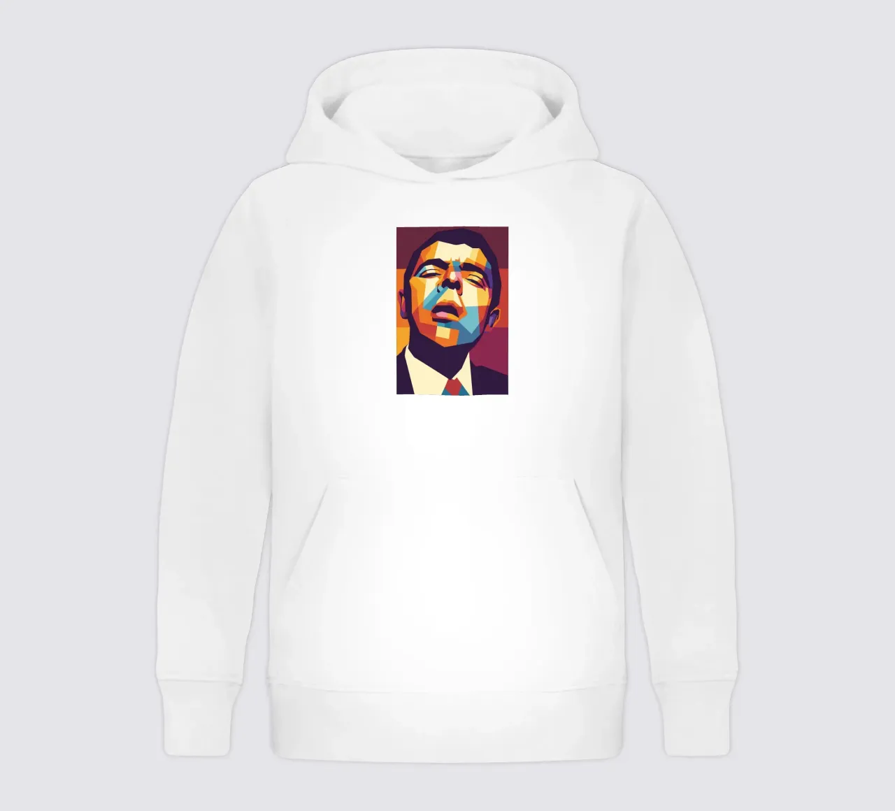 rowan atkinson retro pop art wpap felpa bambino con cappuccio da aiswa