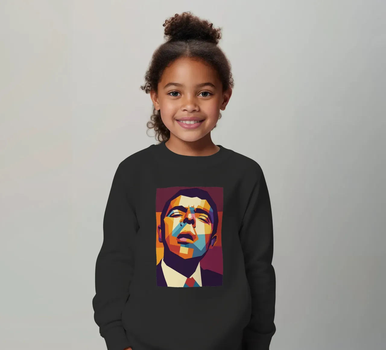 rowan atkinson retro pop art wpap felpa bambino da aiswa