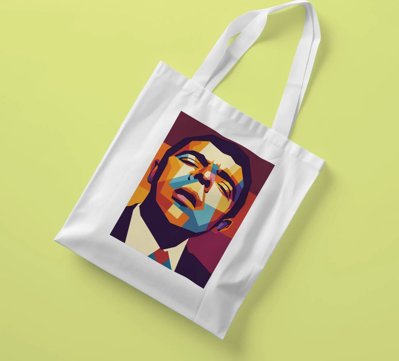 rowan atkinson retro pop art wpap borsa in juta da aiswa