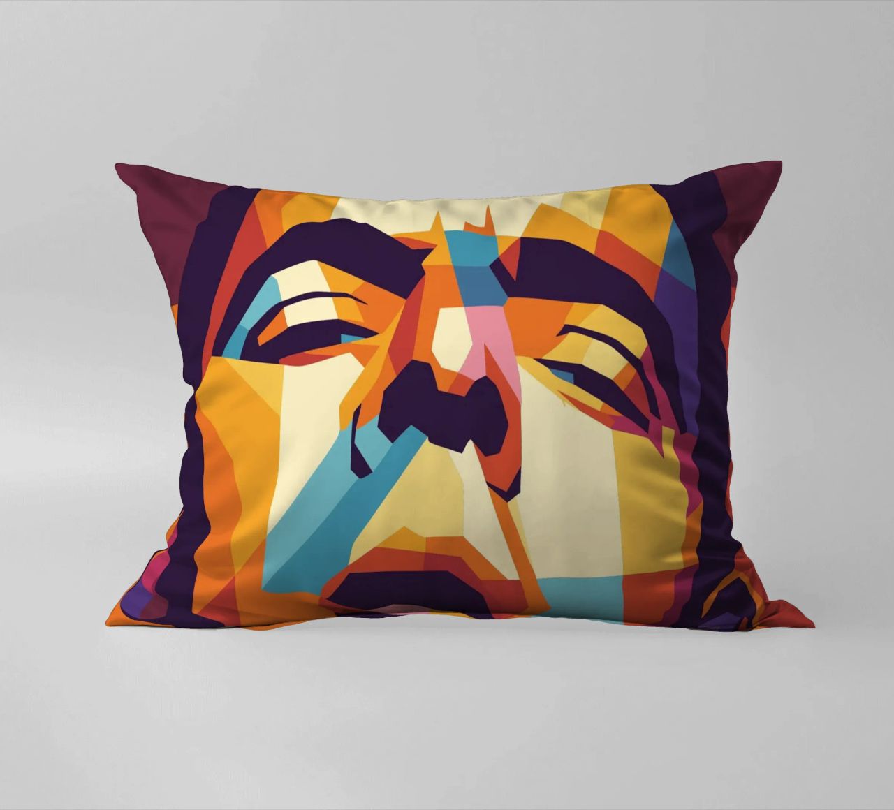 rowan atkinson retro pop art wpap cuscino da aiswa