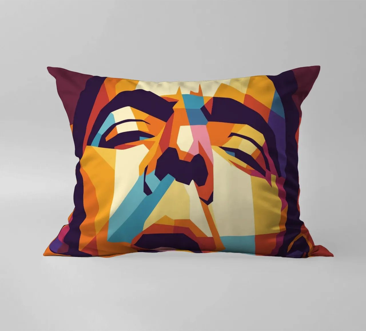 rowan atkinson retro pop art wpap cuscino da aiswa