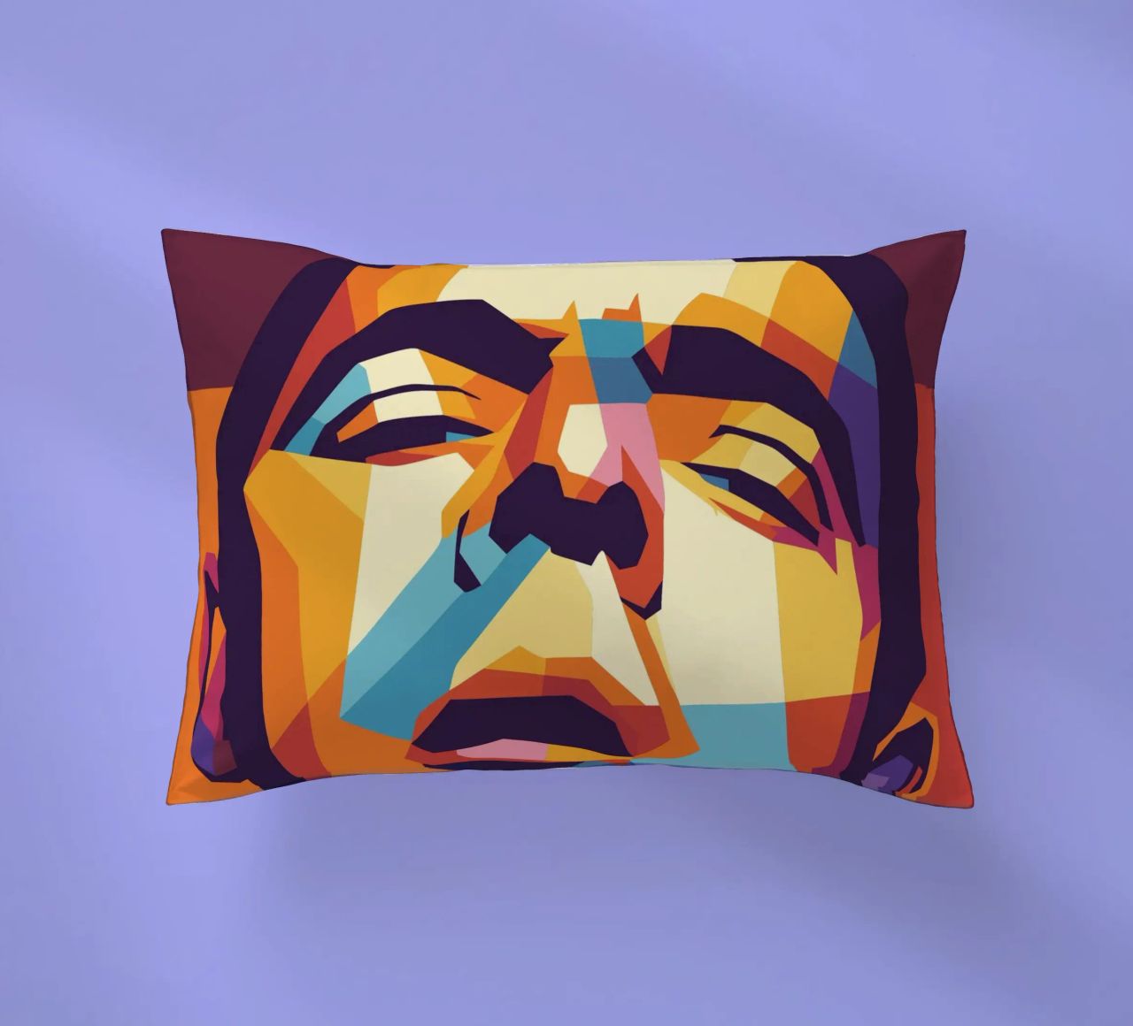 rowan atkinson retro pop art wpap cuscino da aiswa