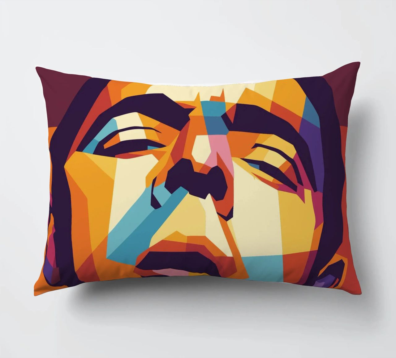 rowan atkinson retro pop art wpap cuscino da aiswa