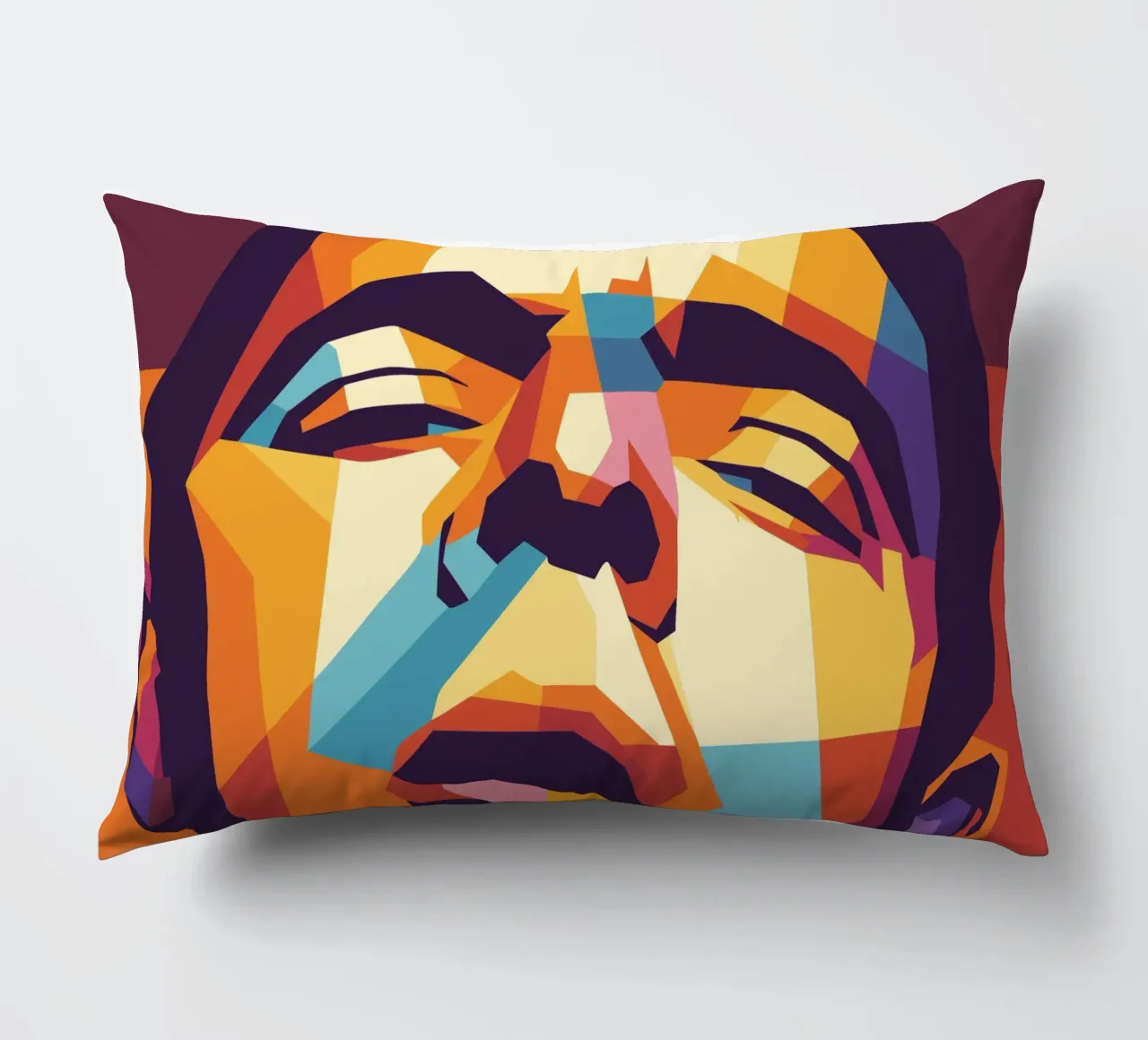 rowan atkinson retro pop art wpap cuscino da aiswa
