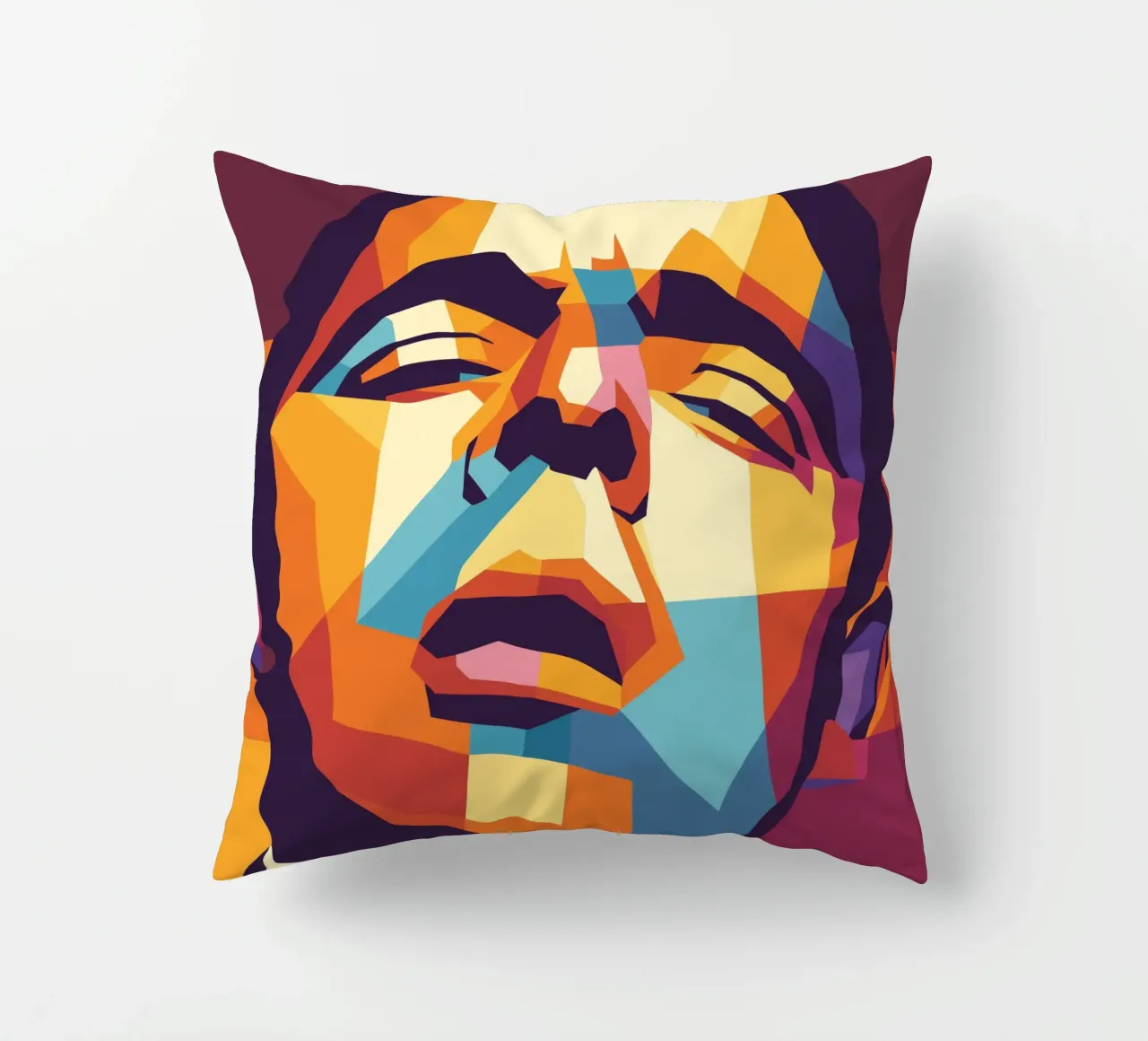 rowan atkinson retro pop art wpap cuscino da aiswa