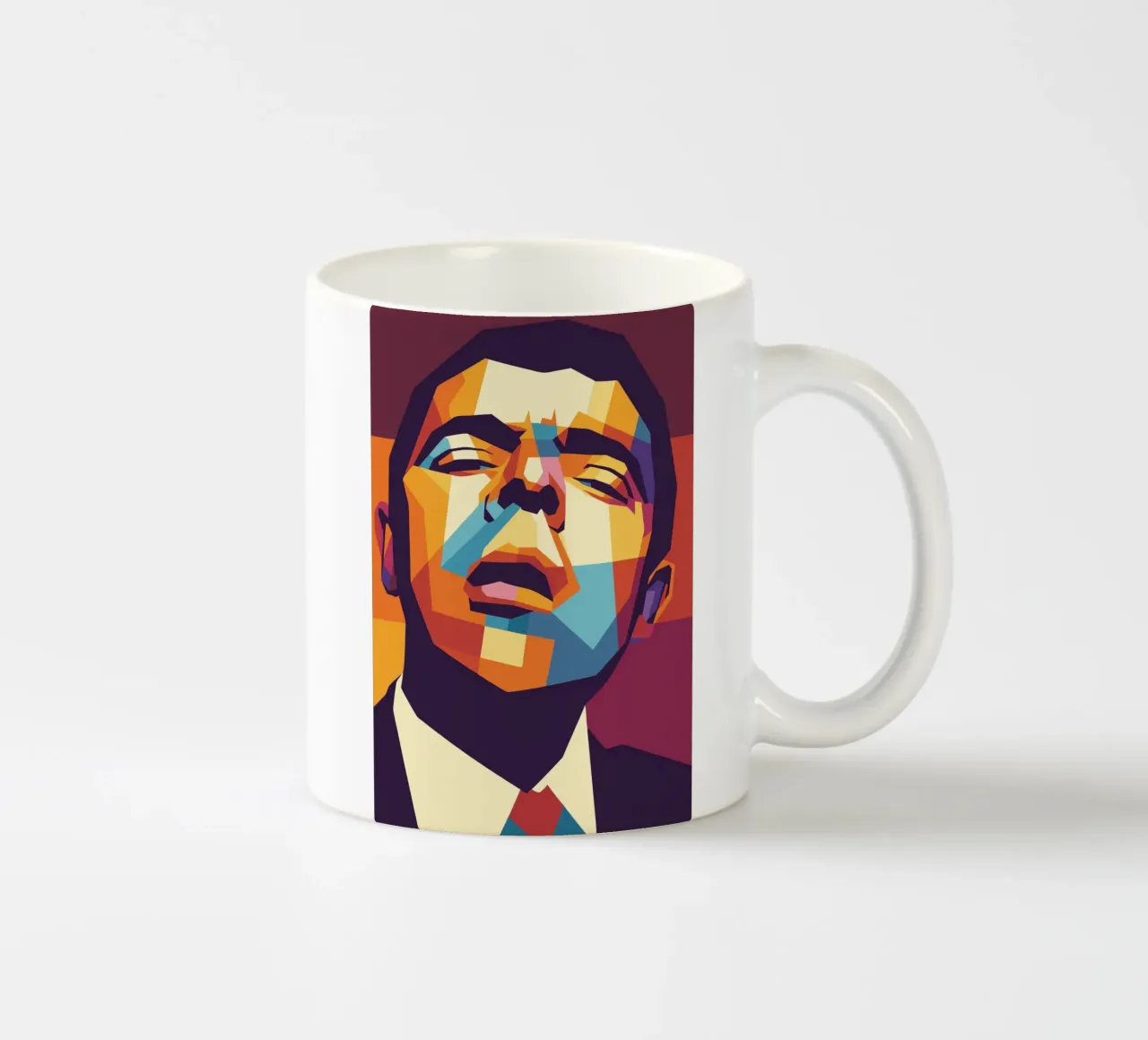 rowan atkinson retro pop art wpap taza de cerámica de aiswa