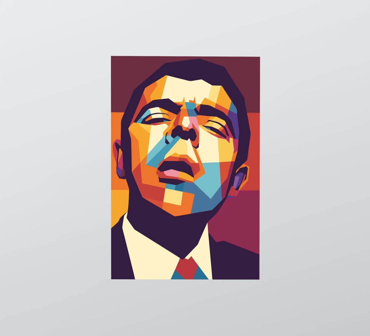 rowan atkinson retro pop art wpap adesivo da aiswa