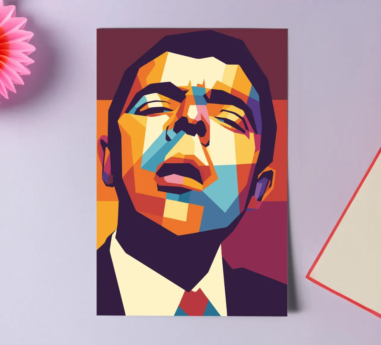 rowan atkinson retro pop art wpap foglio adesivo da aiswa