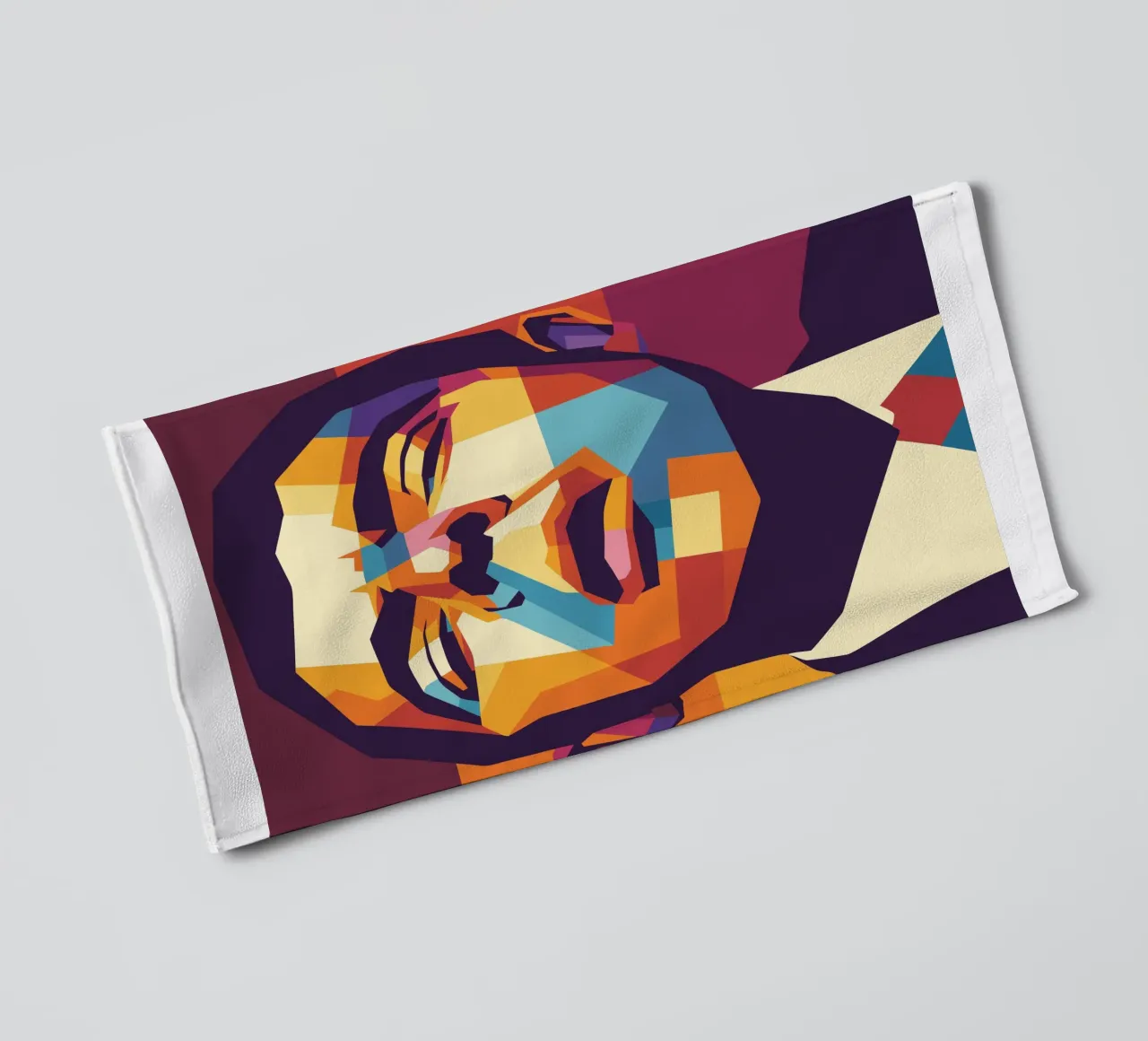 rowan atkinson retro pop art wpap towel by aiswa